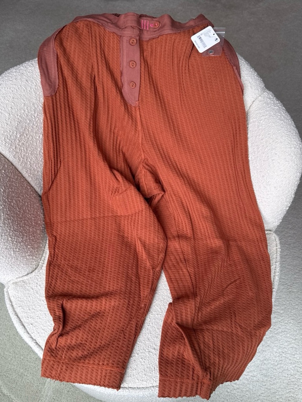 Women’s Relaxed Thermal Pants - Rust